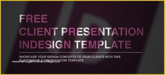 Presentation Indesign Template Free Of Free Client Presentation Indesign Template
