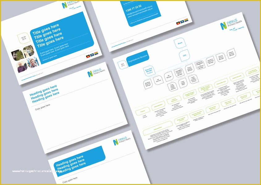 Presentation Indesign Template Free Of Health Provider Presentation org Chart Powerpoint