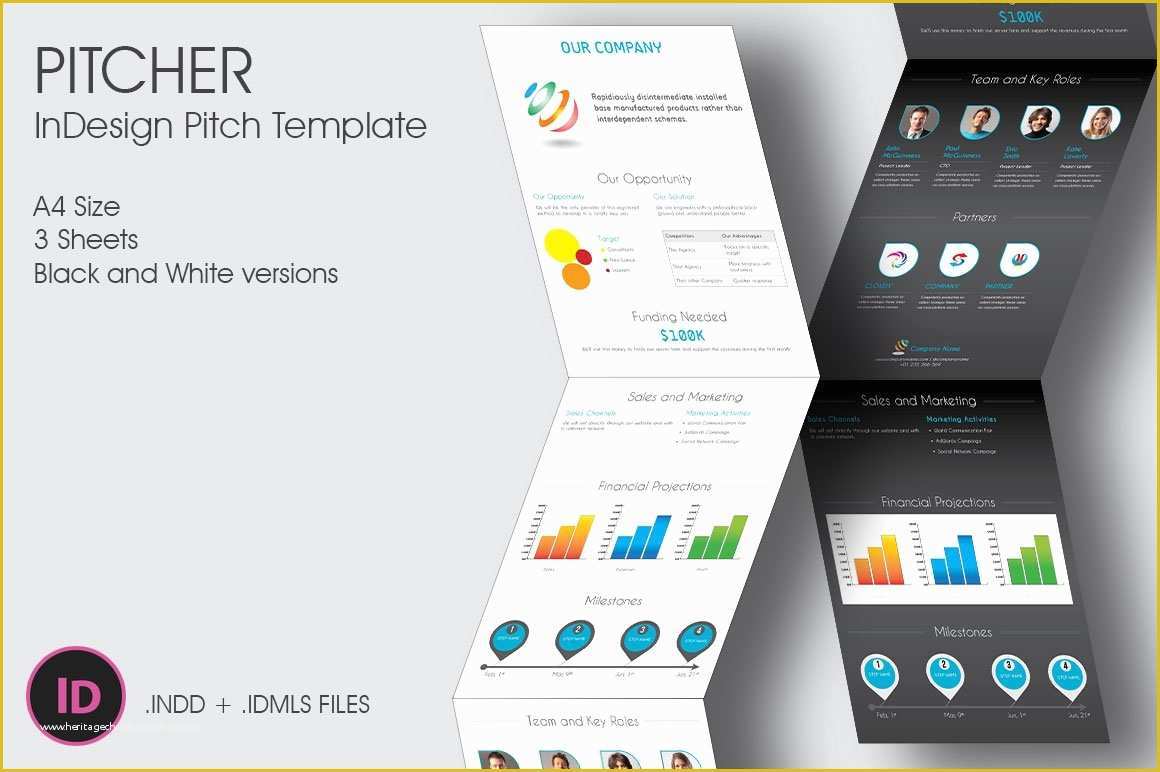 Presentation Indesign Template Free Of Pitcher Indesign Pitch Template Brochure Templates