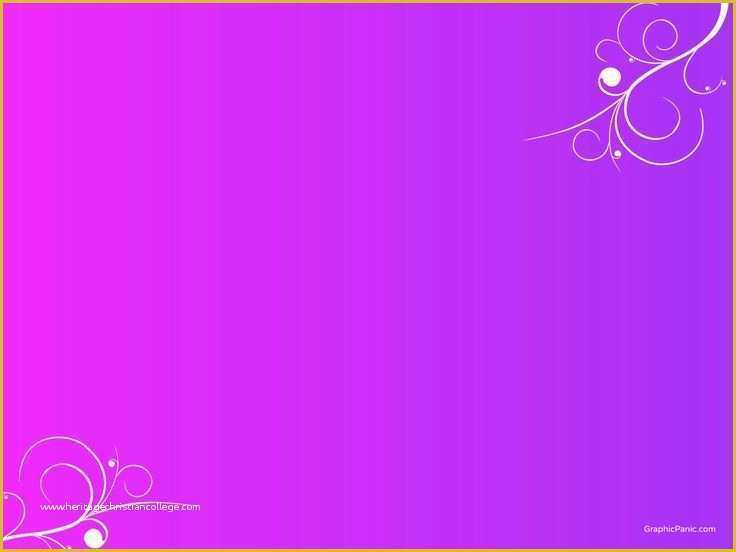 Pretty Powerpoint Templates Free Of Purple Flower Backgrounds