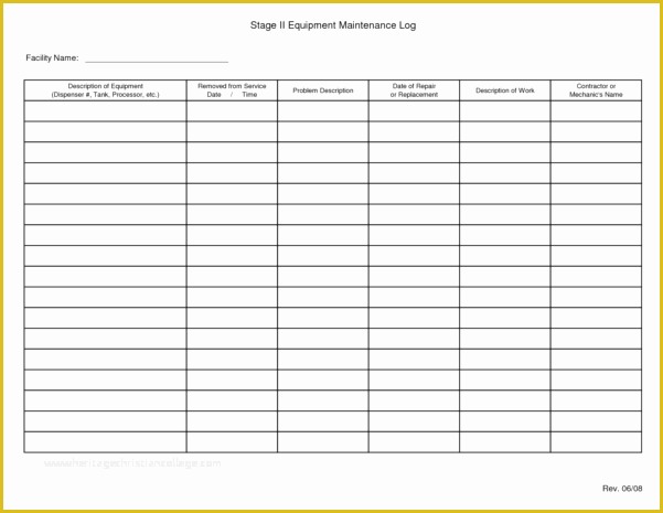 Preventive Maintenance Schedule Template Excel Free Of Equipment Maintenance Tracking Spreadsheet Spreadsheet