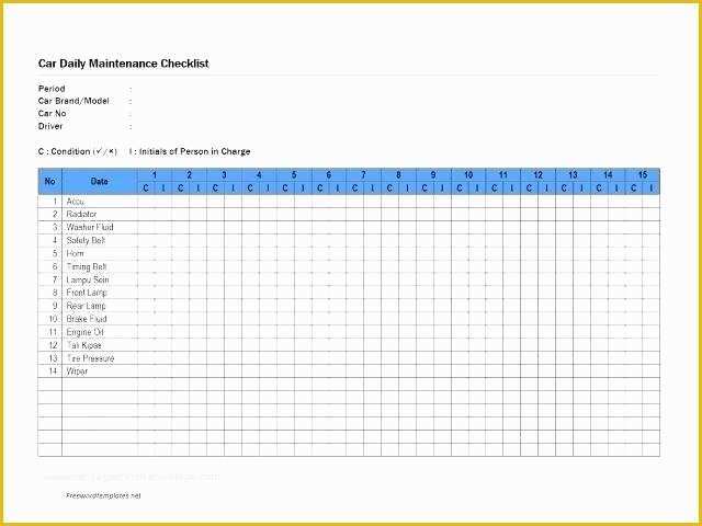 Preventive Maintenance Schedule Template Excel Free Of It Maintenance Schedule Template Excel Maintenance