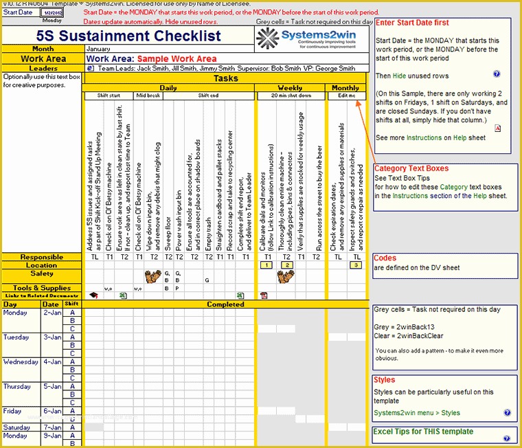 Preventive Maintenance Schedule Template Excel Free Of Preventive Maintenance Checklist Template