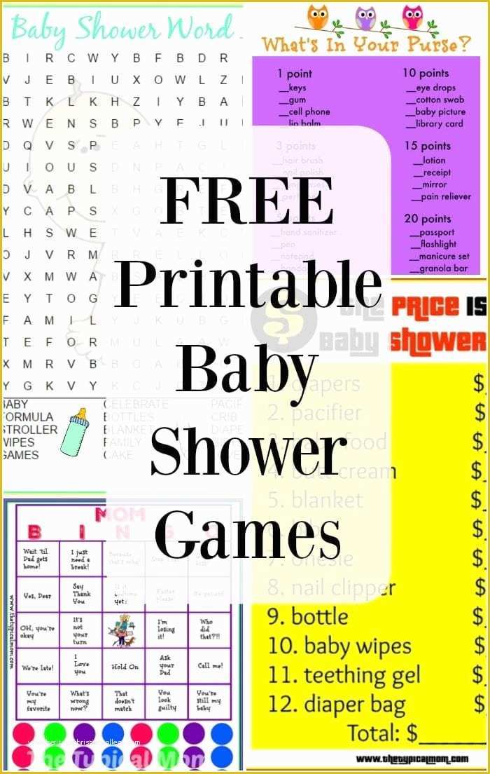 Price is Right Baby Shower Game Free Template Of Free Printable Baby Shower Games · the Typical Mom
