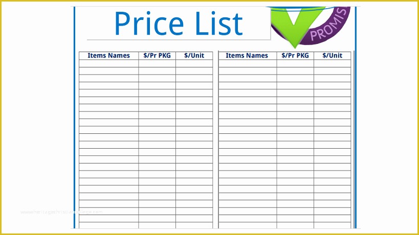 Price List Template Free Of 20 Price List Templates Word Excel Pdf formats