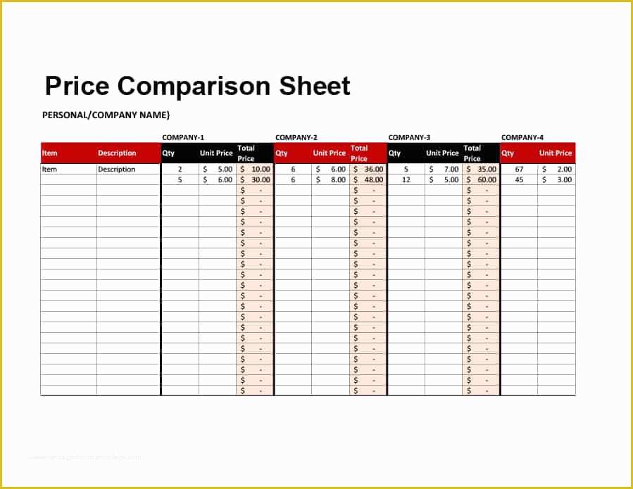 Price List Template Free Of 40 Free Price List Templates Price Sheet Templates