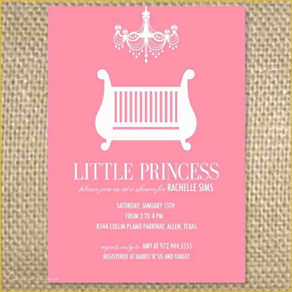 Princess Baby Shower Invitation Templates Free Of Princess Baby Shower Invitation Templates