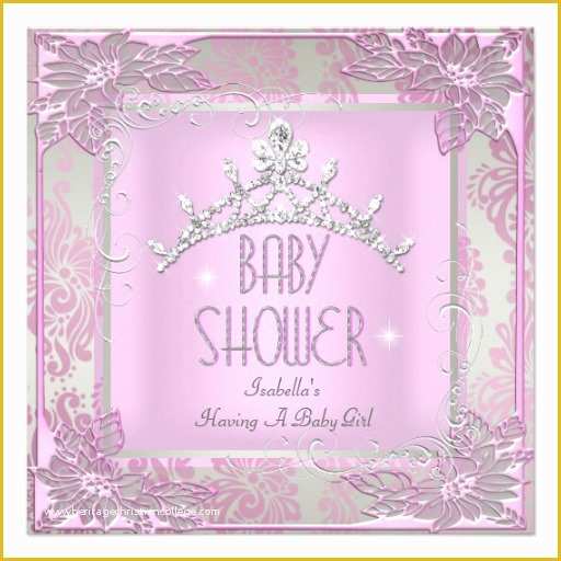 Princess Baby Shower Invitation Templates Free Of Tiara Invitation Templates