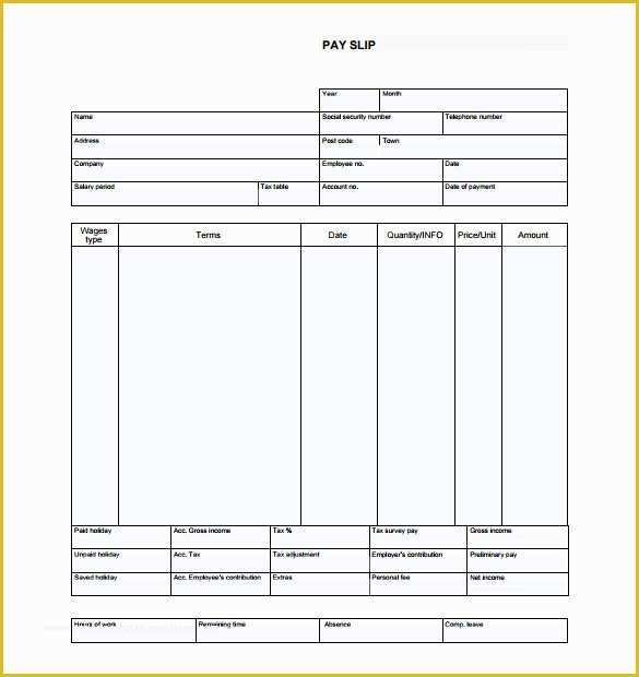 Printable Pay Stub Template Free Of 24 Pay Stub Templates Samples Examples & formats