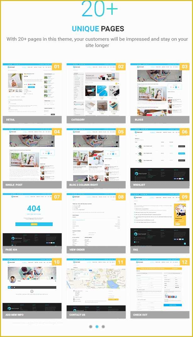 Printing Website Template Free Of Printshop Wordpress Responsive Printing theme by