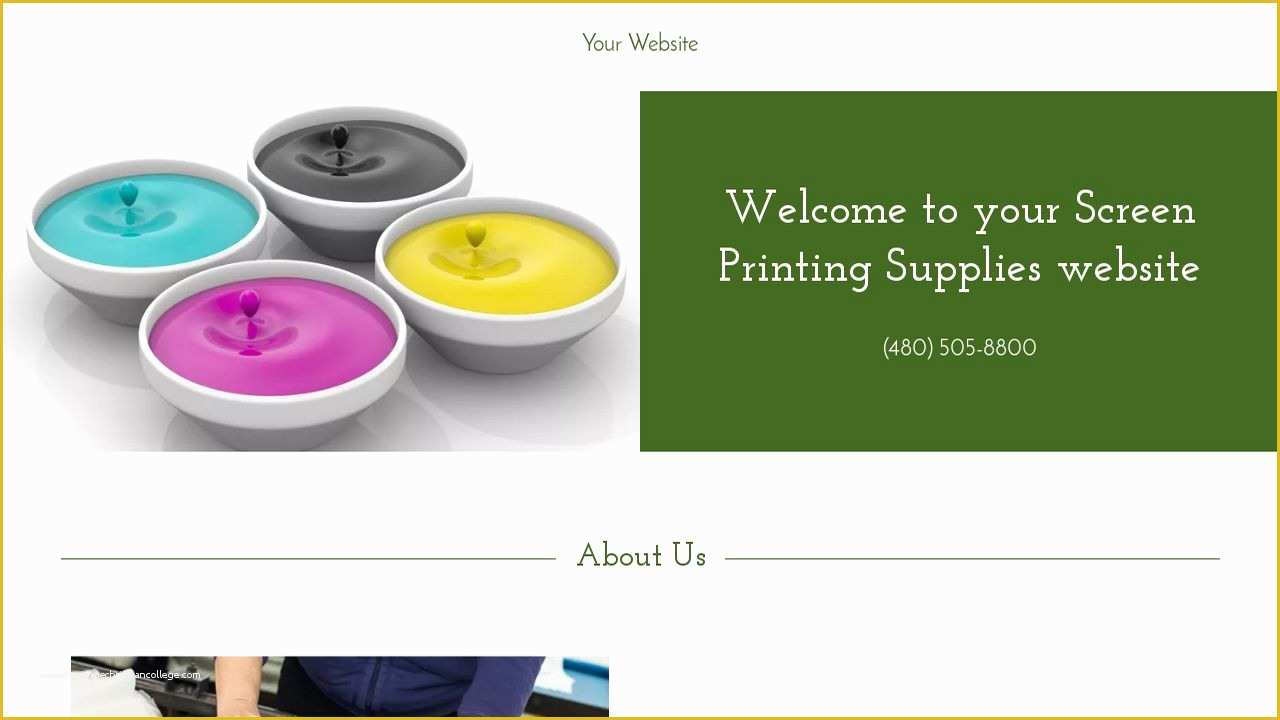 Printing Website Template Free Of Screen Printing Supplies Website Templates