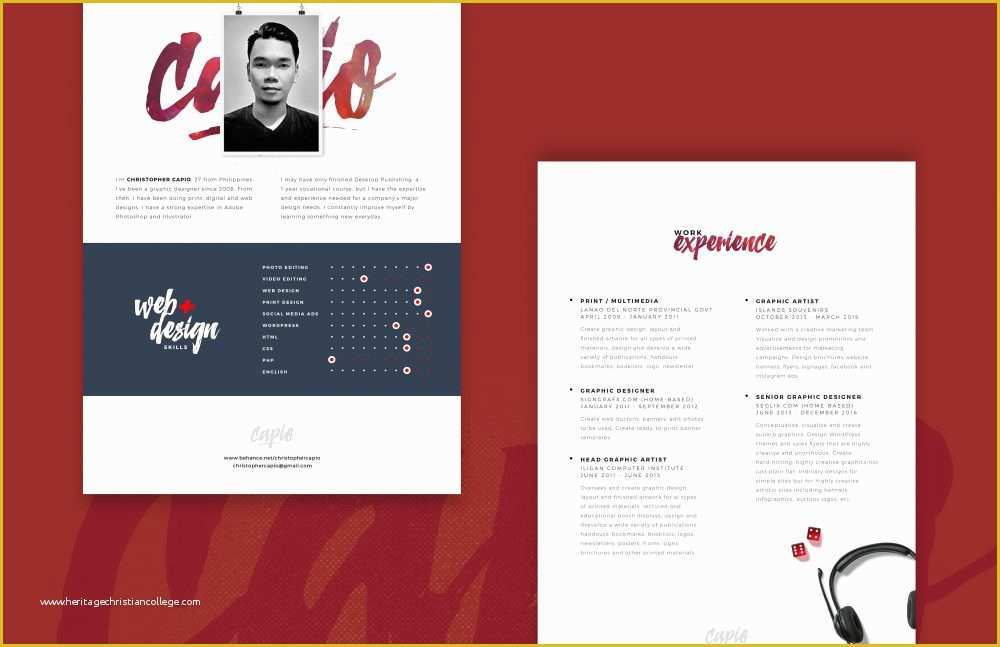 Printing Website Template Free Of Web Designer Resume Template Free Psd Download Psd