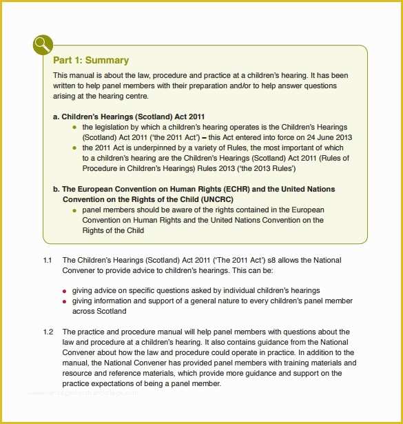 Procedure Manual Template Free Download Of 7 Procedure Manual Samples Examples Templates