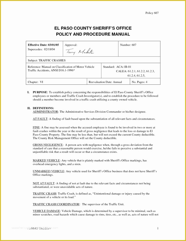 Procedure Manual Template Free Download Of Fice Procedures Manual Template Free Download