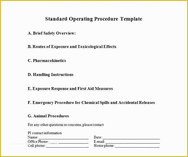 Procedure Manual Template Free Download Of Fice Procedures Manual Template Free Download