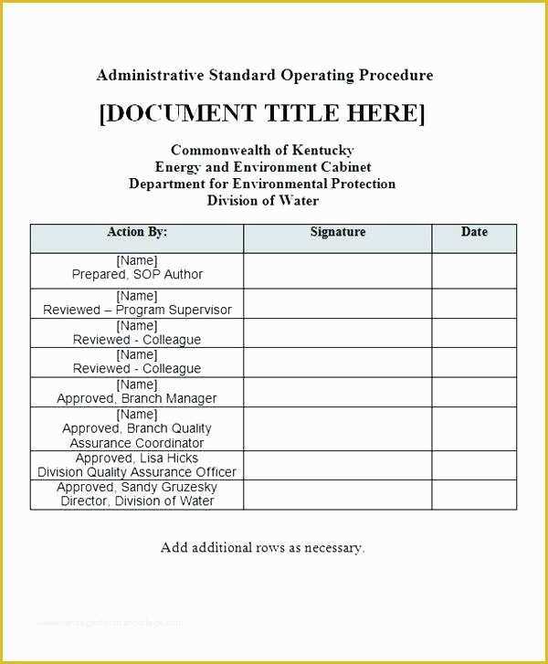 Manual Handling Procedure Template