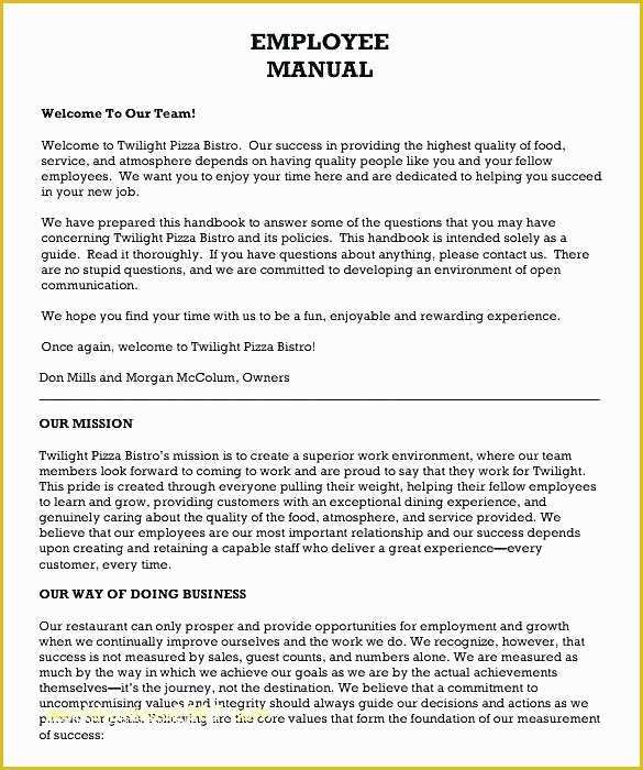 Procedure Manual Template Word Free Of Printable sop Templates Work Procedures Manual Template