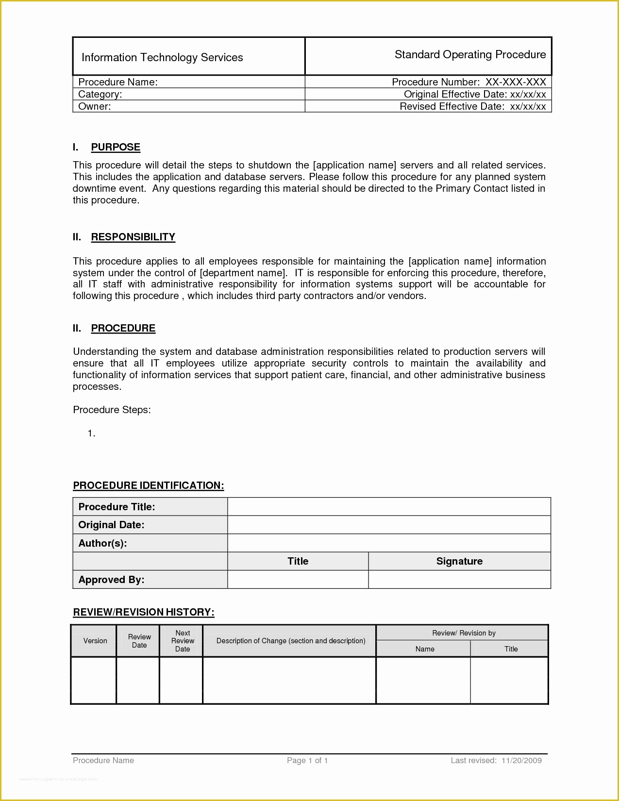Procedure Manual Template Word Free Of Download Policy & Procedures