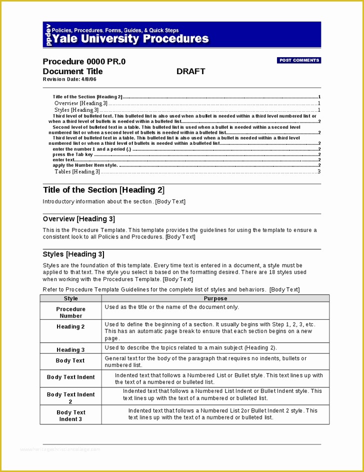 Process Document Template Free Of 30 Of Template for Documenting Procedures