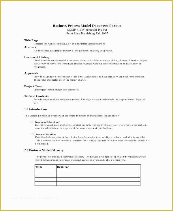 Process Document Template Free Of Business Process Template Word Template Business Process