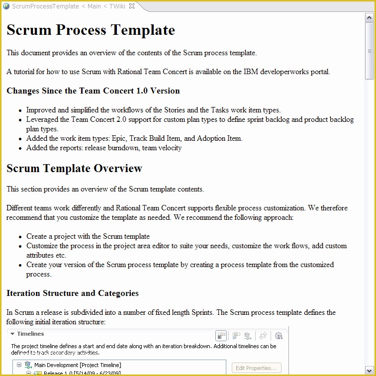 Process Document Template Free Of Getting Started with Project areas and Process In Rational