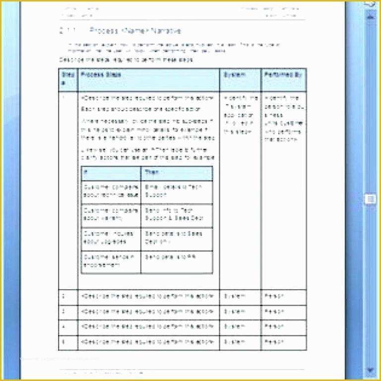 Process Document Template Free Of Sample Business Process Document Free