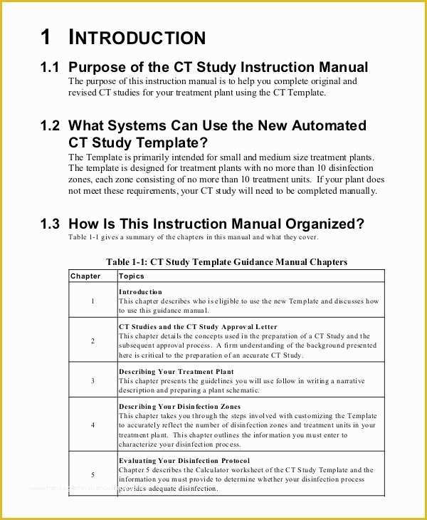 Process Manual Template Free Of Instruction Manual Template 10 Free Word Pdf Documents