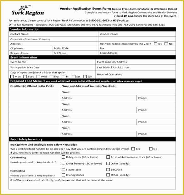 Product Registration form Free Template Of 10 Vendor Application Templates – Free Sample Example