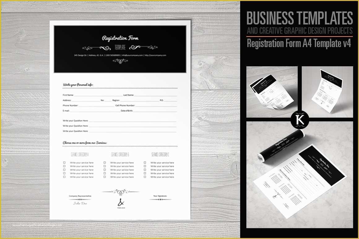 Product Registration form Free Template Of Registration form Template V4 Templates Creative Market