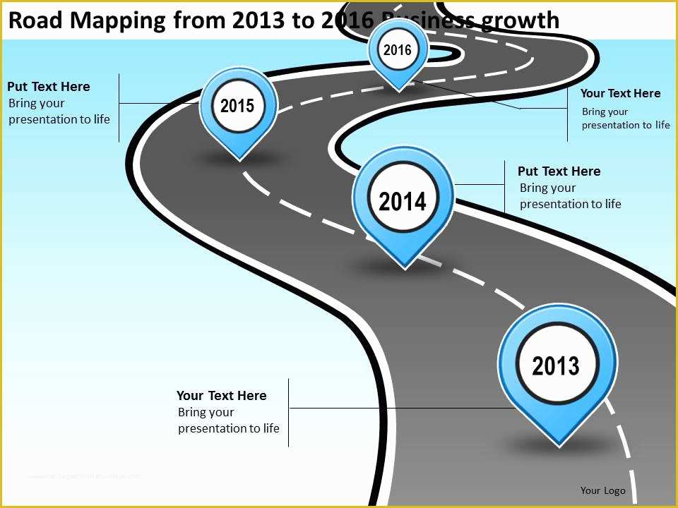 Product Roadmap Templates Powerpoint Download Free Of Product Roadmap Timeline Road Mapping From 2013 to 2016