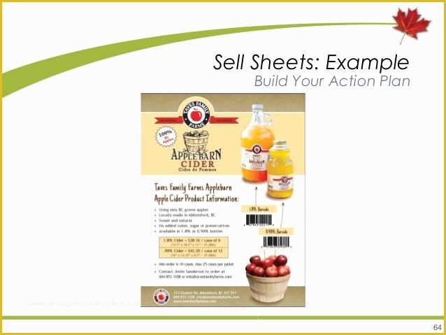 Product Sell Sheet Template Free Of Marketing B C Agri Food and Seafood Products