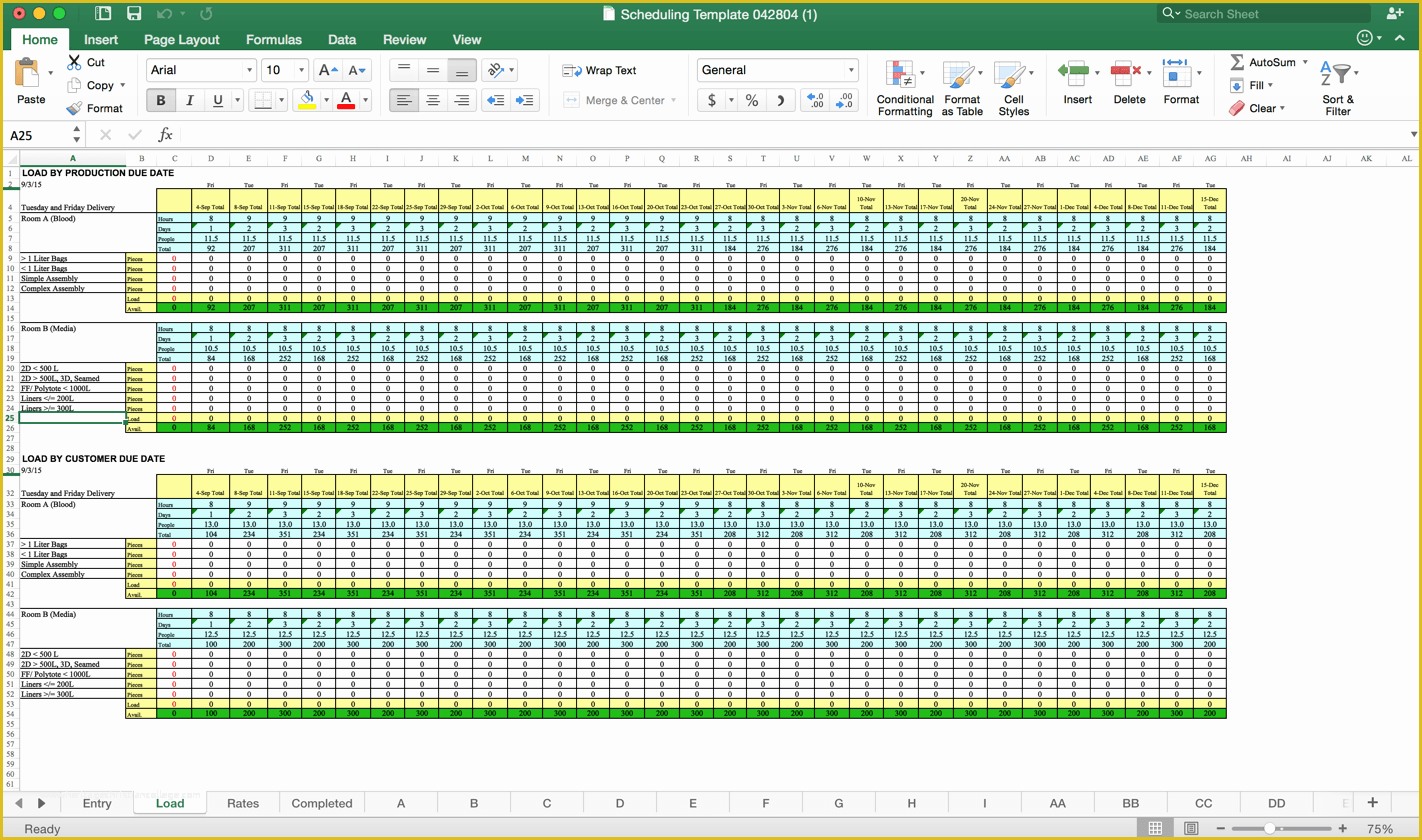 Production Planning Templates for Free In Excel Of Our Team Demandcaster