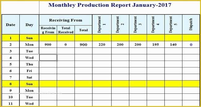 Product report