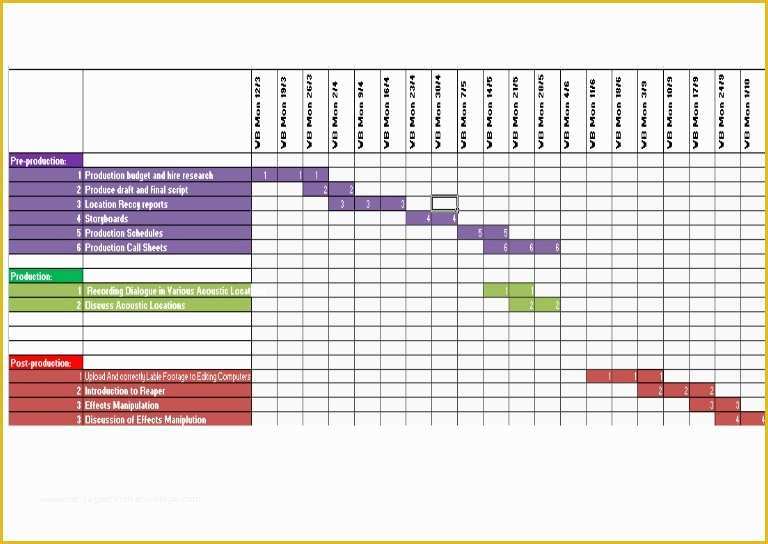 Production Planning Templates for Free In Excel Of Production Schedule by Charlotte Bracken