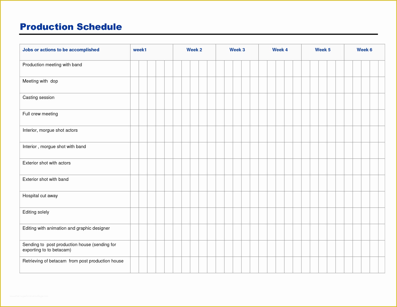 Production Planning Templates for Free In Excel Of Production Schedule Template