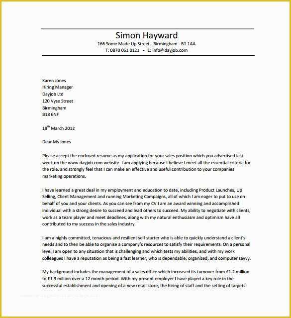 Professional Cover Letter Template Free Of 17 Professional Cover Letter Templates Free Sample