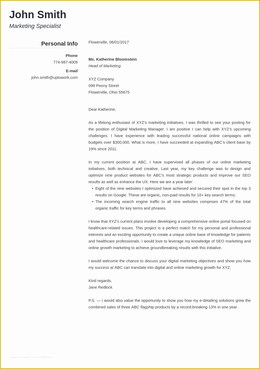 Professional Cover Letter Template Free Of 20 Cover Letter Templates Fill them In and Download In 5