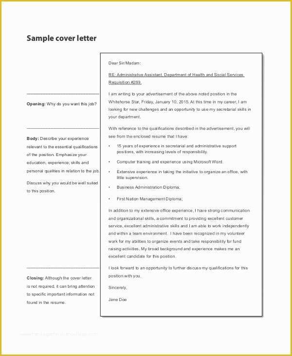 Professional Cover Letter Template Free Of 8 Professional Cover Letter Samples