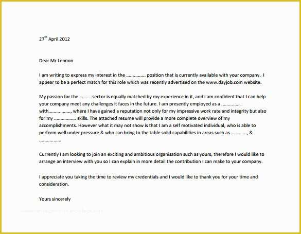 Professional Cover Letter Template Free Of 9 Sample Professional Cover Letter Templates to Download