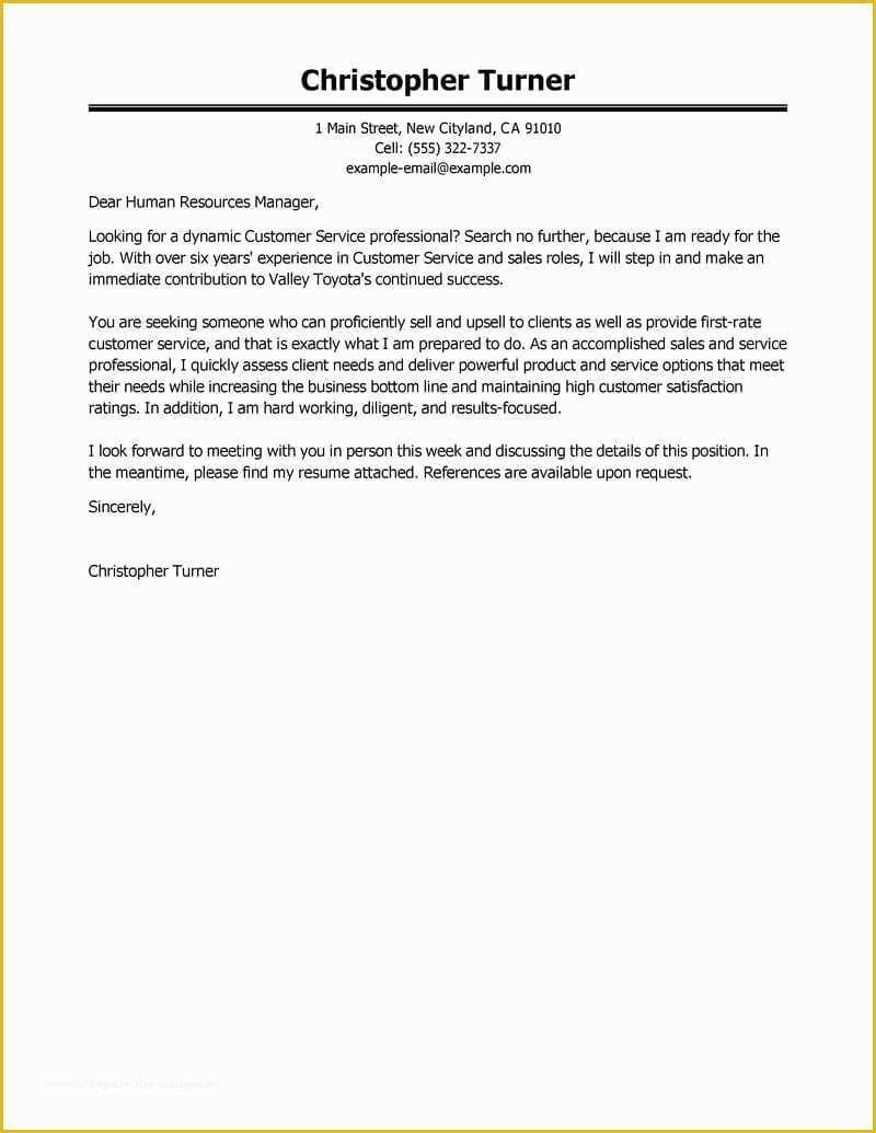 Professional Cover Letter Template Free Of Professional Cover Letter Examples