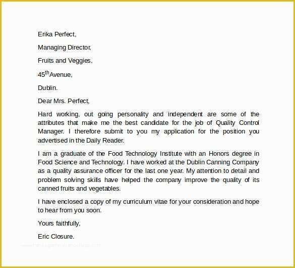 Professional Cover Letter Template Free Of Professional Cover Letter Template 10 Download Free
