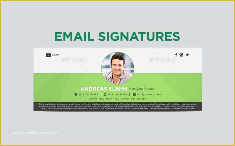 Professional Email Signature Templates Free Of 10 Business Email Signature Examples Editable Psd Ai