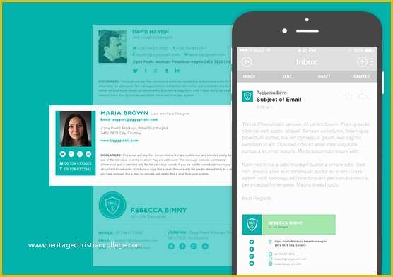 Professional Email Signature Templates Free Of 10 Free Email Signature Templates In E Psd