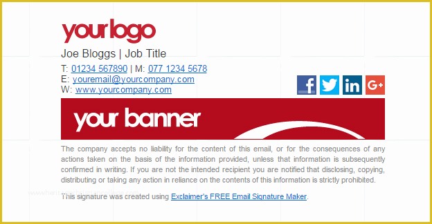 Professional Email Signature Templates Free Of 18 Creative & Free Email Signature Templates