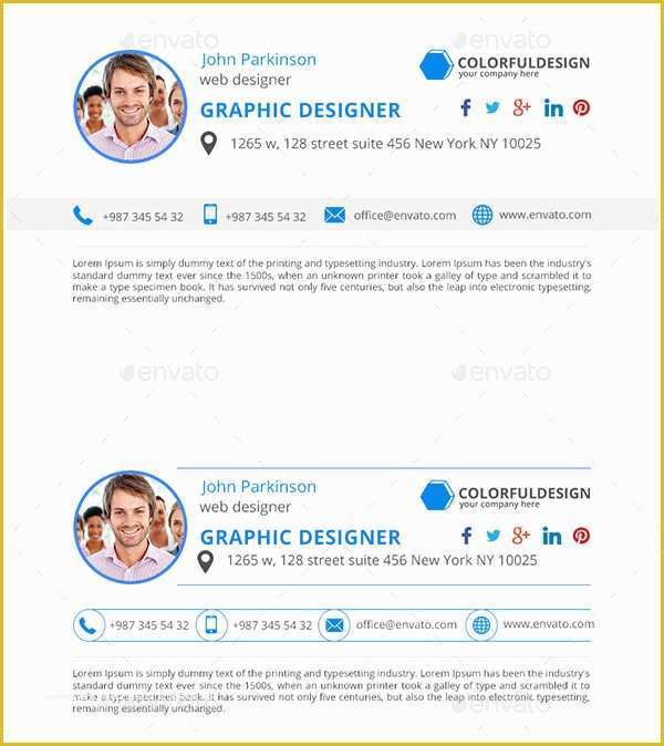 Professional Email Signature Templates Free Of 21 Email Signature Templates Free & Premium Download