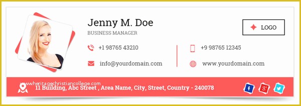 Professional Email Signature Templates Free Of 50 Professional Email Signature Examples and Designs to