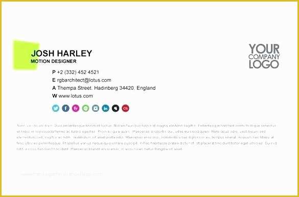 Professional Email Signature Templates Free Of Professional Email Signatures Template – Onairprojectfo
