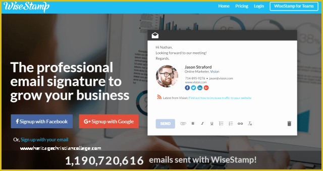 Professional Email Signature Templates Free Of Wisestamp Review Awesome Professional Email Signature