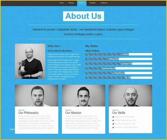 Professional Personal Website Templates Free Of 45 Best Bootstrap Portfolio Website Templates