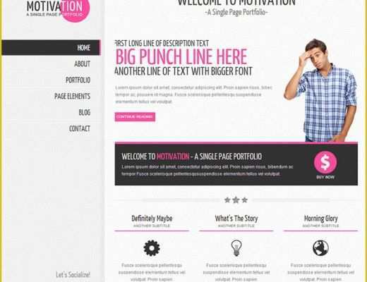 Professional Personal Website Templates Free Of 60 Best Single Page Website Templates